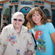 Pat Carroll with Ariel voice actor Jodi Benson in 2011